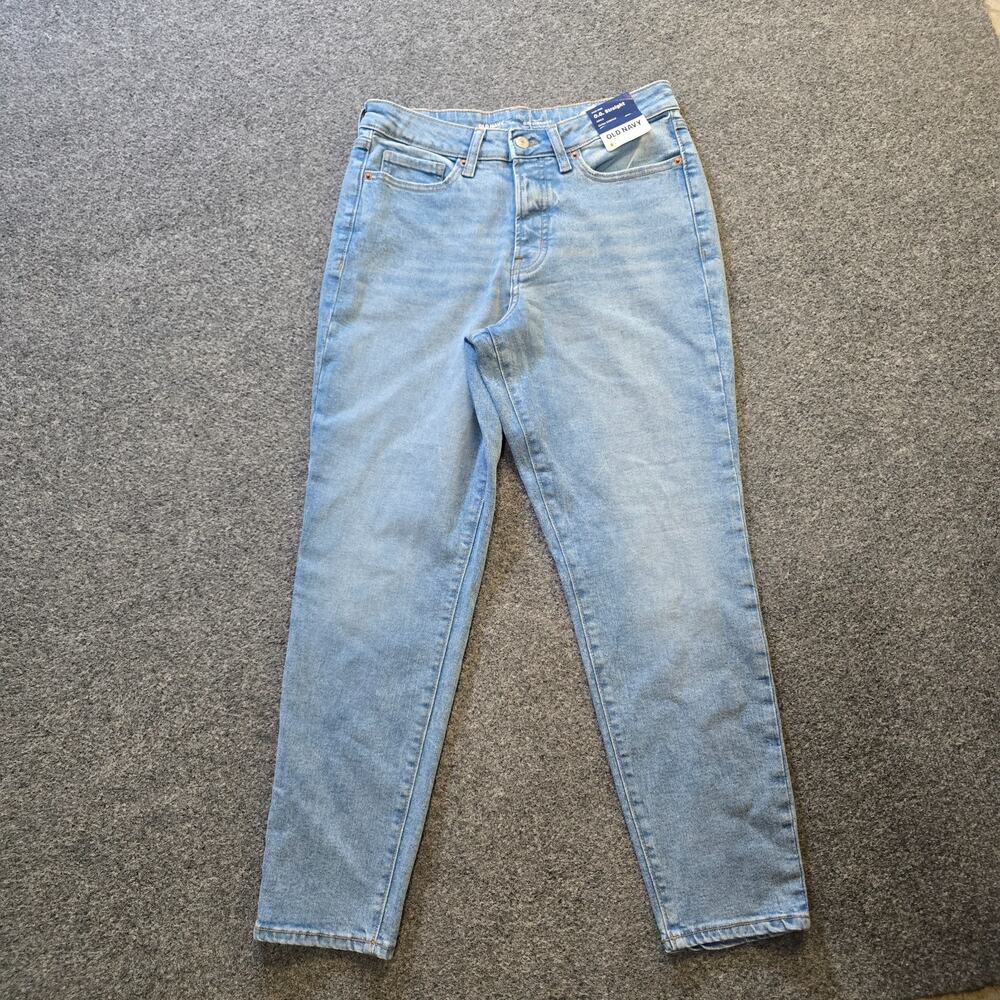 Old Navy Jeans Womens Size 6 Blue OG Straight Light Wash Baggy Buttonfly Casual